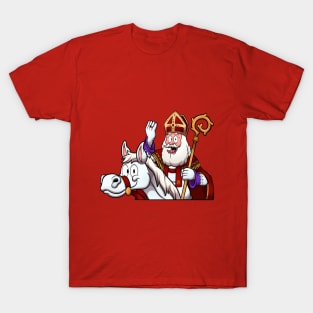 Saint Nicholas On Horse T-Shirt